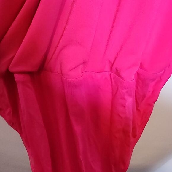 5X 28W Torrid Pink Knit Bodysuit Surplice V Neck Long Sleeve Snap Close Offfice - Picture 5 of 12